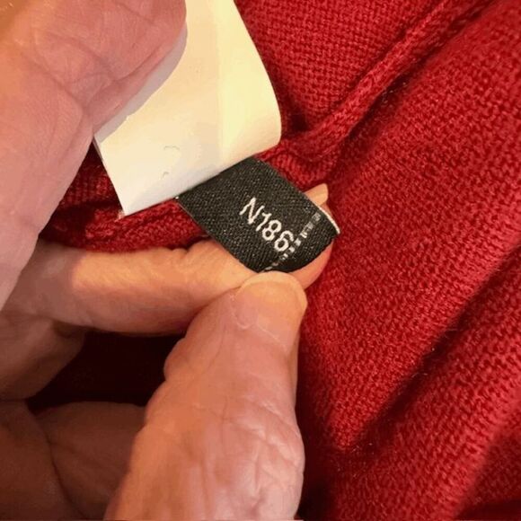 Kate Spade New York Wool Blend Russet Red Fringe Sweater Dress Size XL - Picture 7 of 11